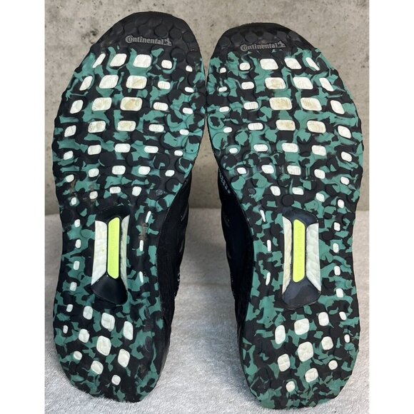 LIMITED EDITION Adidas Ultra Boost 4.0 Core Black True Green Men's Size 10 Shoes - Picture 7 of 9